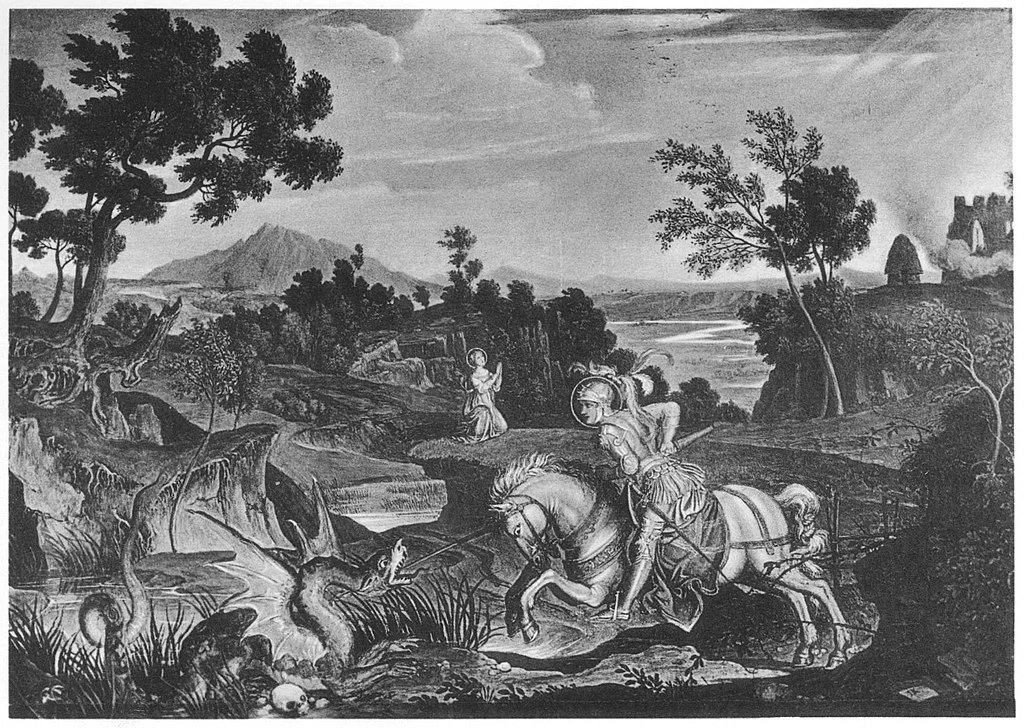 Paesaggio con san Giorgio